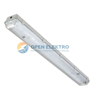 LUMINARIA HERMETICA FLUOR 2X 36W G13 220V IP65 L1200MM INDIKO