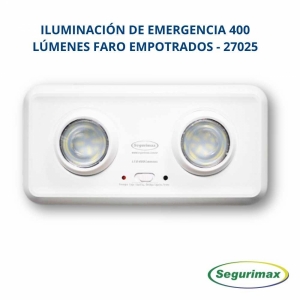 LUZ DE EMERGENCIA LED 2X 4.8W 400LM 3H IP20 SEGURIMAX