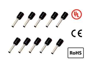 TERMINAL TUBULAR SOBREMOLDEADO NEGRO