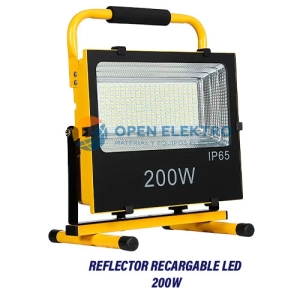 REFLECTOR RECARGABLE LED 200W 6500K IP65 120° 50,000HRS 100-240V