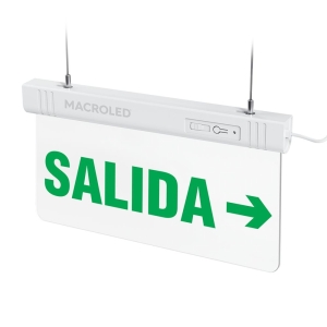 LUMINARIA DE EMERGENCIA SEÑAL LED CSL-SALIDA DERECHA 1W