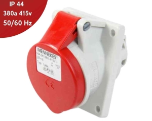 TOMA EMPOTRABLE 16AMP 2P+T 415V ROJO 9H IP44 MENNEKES
