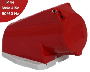 TOMA VISIBLE 32AMP 3P+T 415V ROJO 6H IP44 MENNEKES
