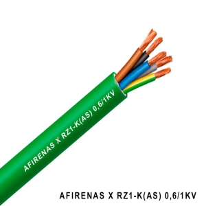 CABLE AFIRENAS-X RZ1-K 0,6/1KV 5G10MM2 VERDE