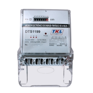 MEDIDOR ELECTRÓNICO TRIFÁSICO 4 HILOS 220/380V 15(100)A