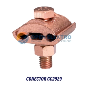 CONECTOR MECANICO GC2929 PUESTA A TIERRA 2 TAPAS 2 VÍAS P/CABLE 2/0AWG-250MCM BURNDY