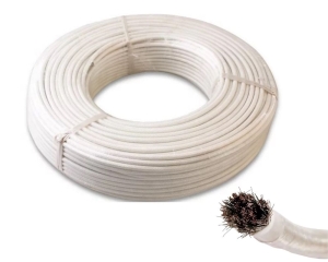 CABLE SILICONA CON FIBRA DE VIDRIO ESTAÑADO 10MM2, 1KV 200°C, BLANCO