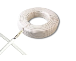 CABLE SILICONA CON FIBRA DE VIDRIO ESTAÑADO 6MM2, 500v  200°C, BLANCO