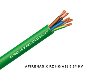 CABLE AFIRENAS-X RZ1-K 0,6/1KV 5G4MM2 VERDE