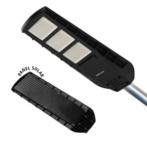 LUMINARIA SOLAR 280W CON PANEL MONOCRISTALINO OPALUX