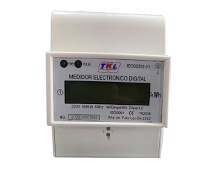 MEDIDOR MONOFASICO DIGITAL RIEL DIN TKL