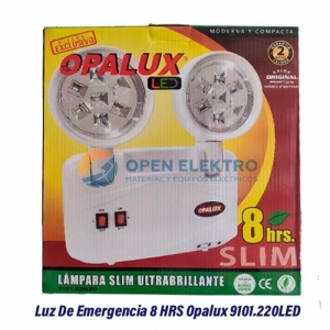 LUZ DE EMERGENCIA LED 8HRS OPALUX 9101