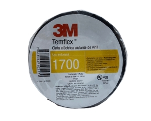CINTA AISLANTE TEMFLEX 1700 19MMX18MTS NEGRO