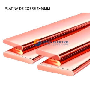 PLATINA DE COBRE DE 5 X 40 MM