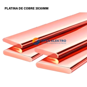 PLATINA DE COBRE DE 3 X 30 MM2