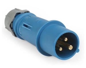 ENCHUFE 16A 2P+T 250V AZUL 6H IP44 MENNEKES