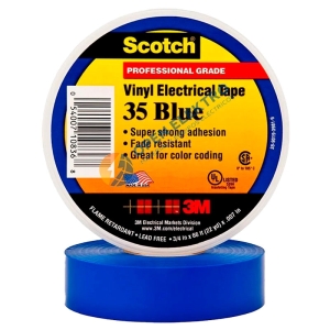 CINTA AISLANTE DE SCOTCH 35 AZUL 19MM X 20MTS 3M