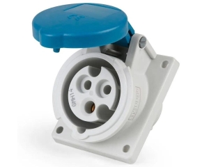 TOMACORRIENTE EMPOTRABLE 16A 2P+T 250V AZUL 6H IP44 MENNEKES