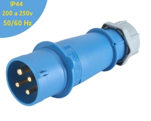 ENCHUFE 16AMP 3P+T 250V AZUL 9H IP44 MENNEKES